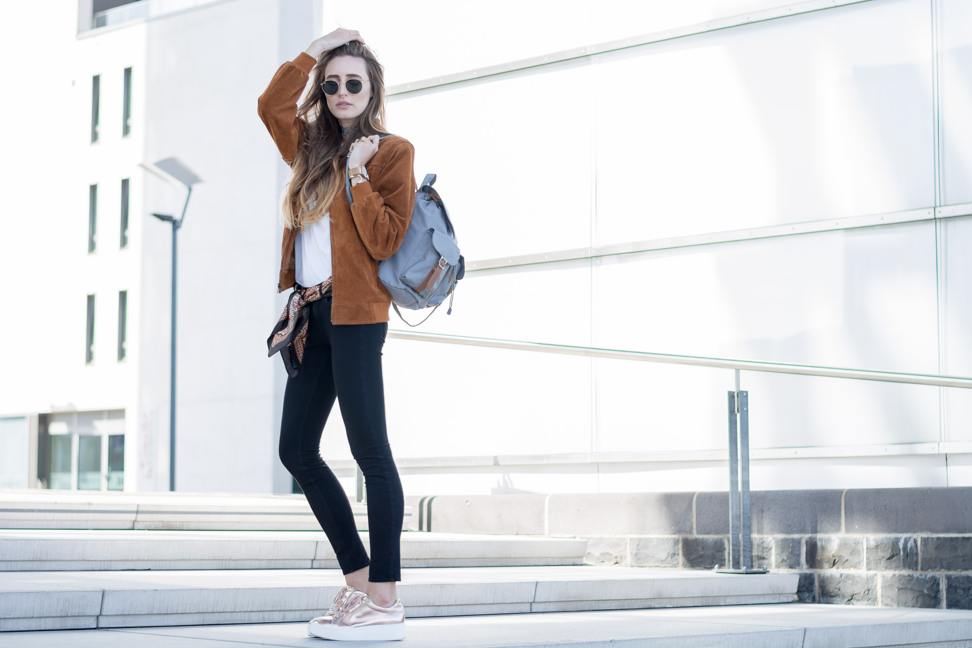 metallic sneakers outfit